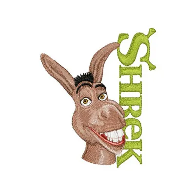 Donkey with Logo embroidery design - Embroidery Design
