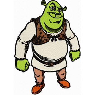 Shrek Forever embroidery design - Embroidery Design
