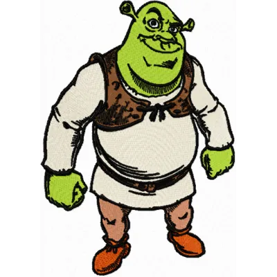 Shrek Forever embroidery design - Embroidery Design