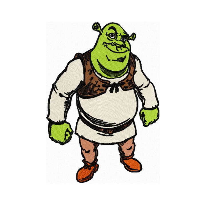 Shrek Forever embroidery design - Embroidery Design
