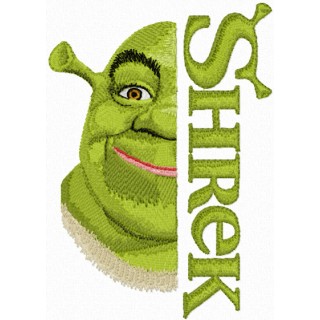 Shrek with Logo embroidery design - Embroidery Design