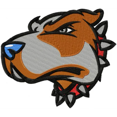 Fierce Pup Mascot Stitching Pattern | Embroiderers