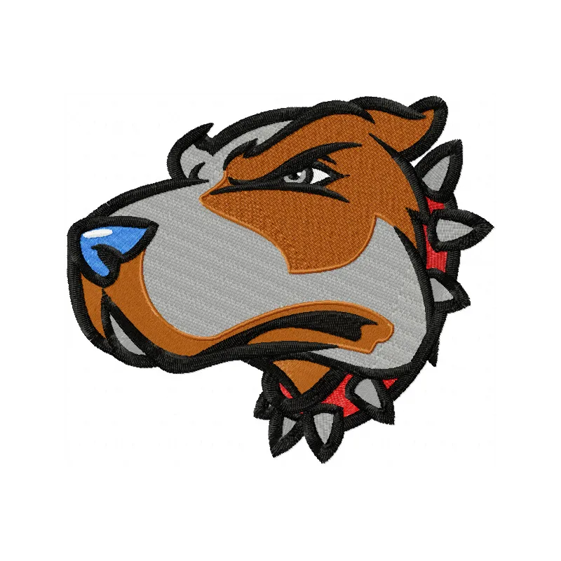 Fierce Pup Mascot Stitching Pattern | Embroiderers