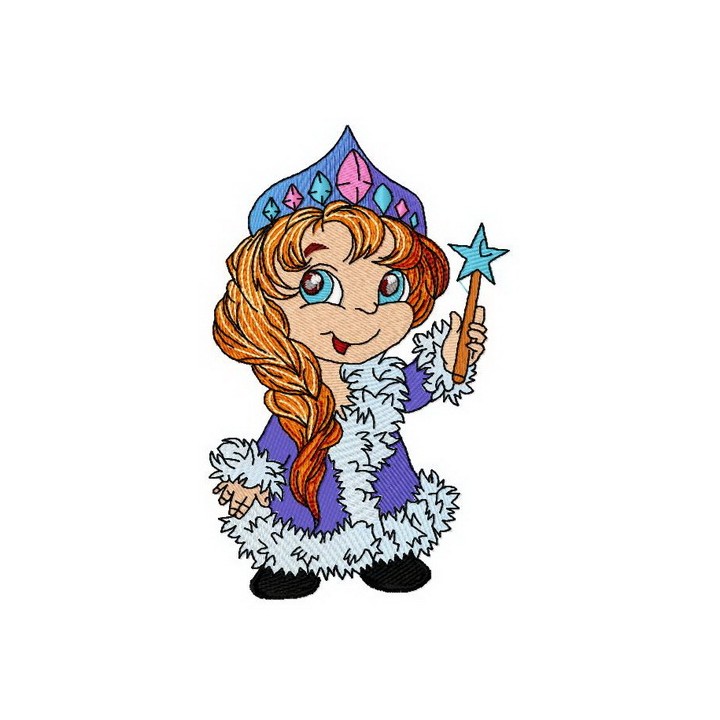 Snow maiden 3 embroidery design - Embroidery Design