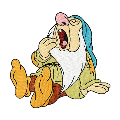 Sleepy Gets Ready to Sleep embroidery design - Embroidery Design