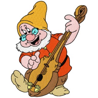 Doc Likes Music embroidery design - Embroidery Design