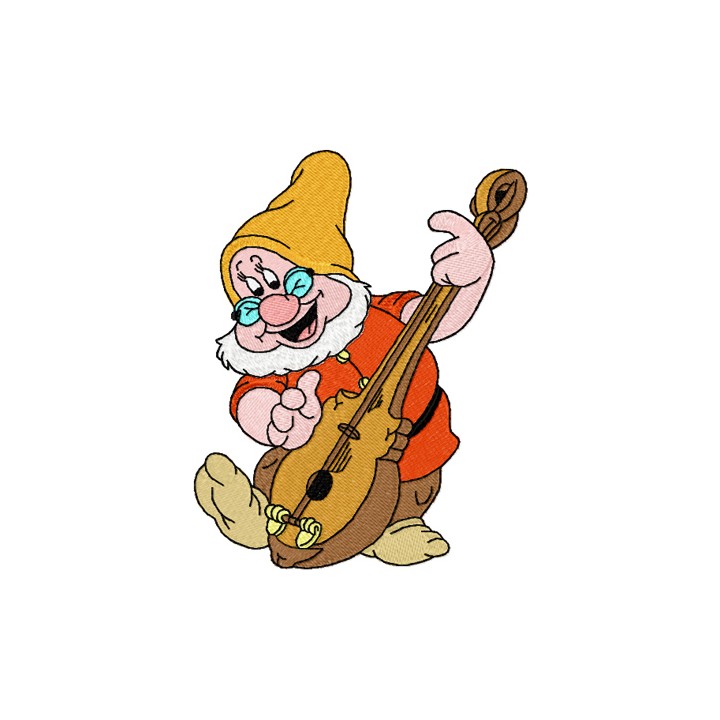 Doc Likes Music embroidery design - Embroidery Design