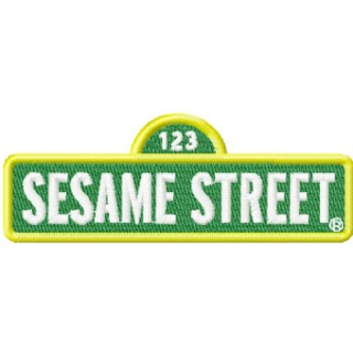 Sesame Street Logo embroidery design - Embroidery Design