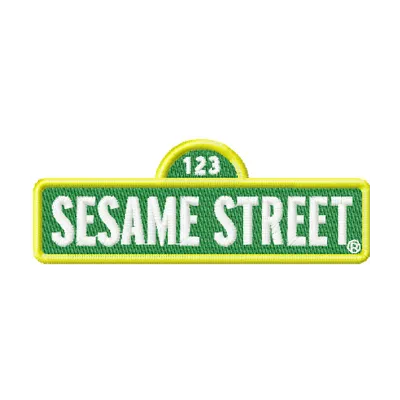 Sesame Street Logo Stitching Pattern | Two Sizes Included