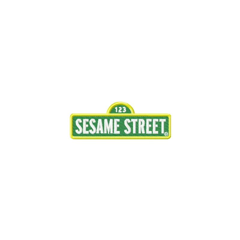 Sesame Street Logo Stitching Pattern | Two Sizes Included