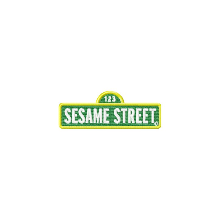 Sesame Street Logo embroidery design - Embroidery Design