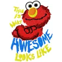 Elmo Looks Like Awesome Stitching Pattern