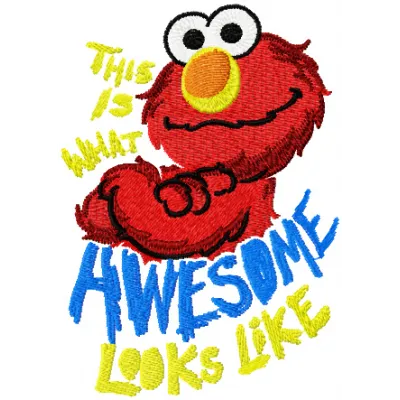 Elmo Looks Like Awesome Stitching Pattern