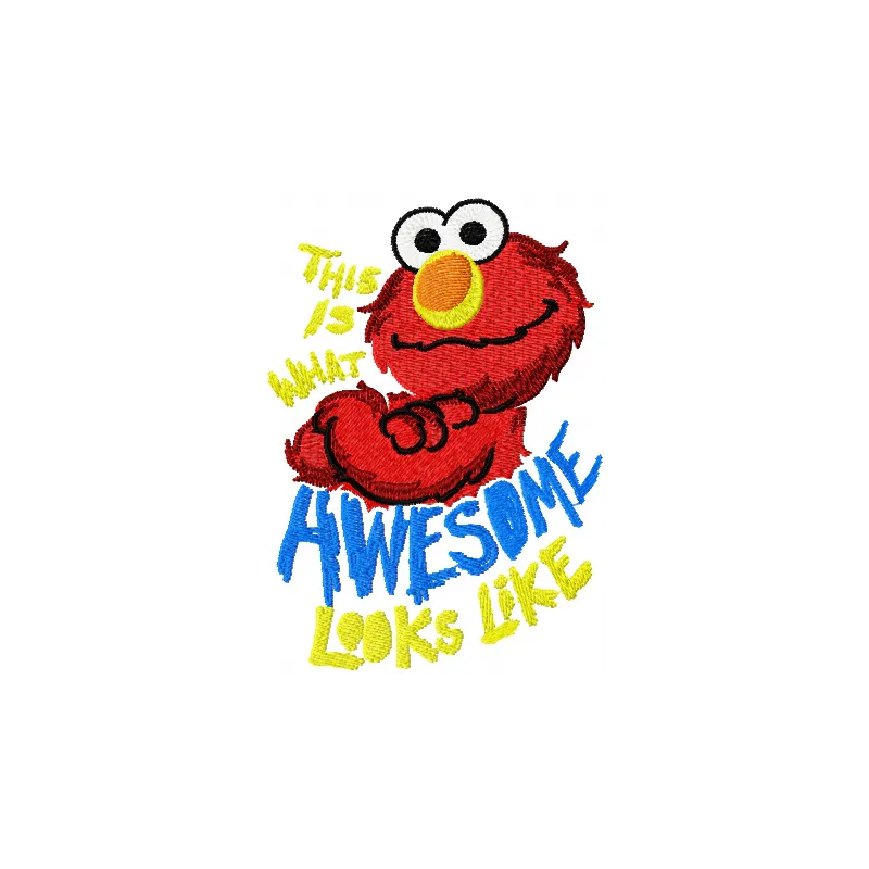 Elmo Looks Like Awesome Stitching Pattern