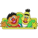 Ernie and Bert Stitching Pattern for Kids' Projects
