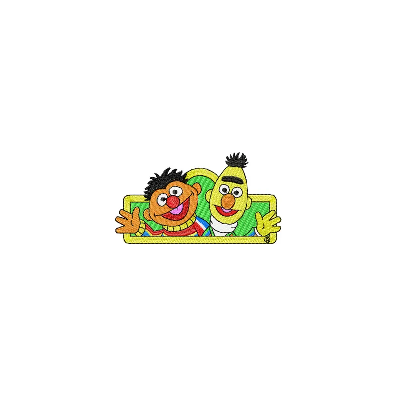 Ernie and Bert Stitching Pattern for Kids' Projects
