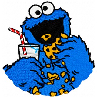 Cookie Monster  embroidery design - Embroidery Design