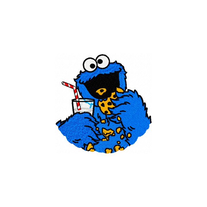 Cookie Monster  embroidery design - Embroidery Design