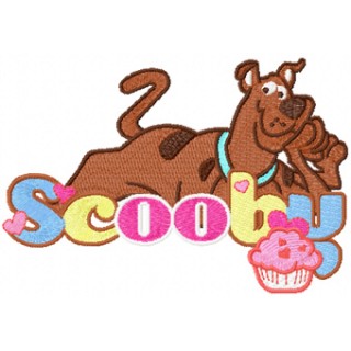 Scooby Doo Happy embroidery design - Embroidery Design