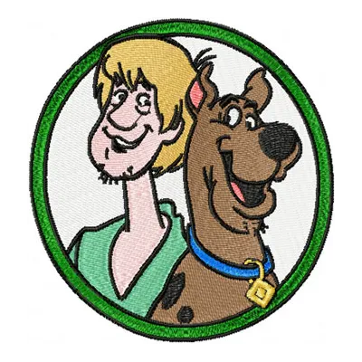 Scooby Doo and Fred embroidery design - Embroidery Design