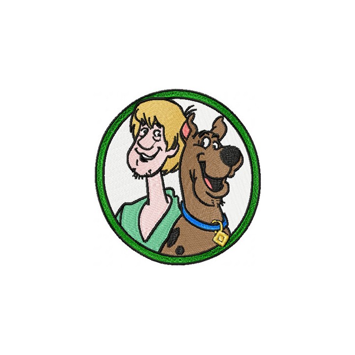 Scooby Doo and Fred embroidery design - Embroidery Design