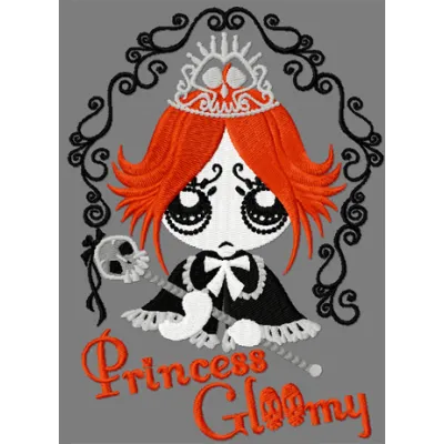 Ruby Princess Gloom embroidery design - Embroidery Design