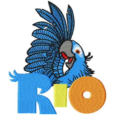 Rio Blu 2 Parrot Stitching Pattern for Bird Lovers