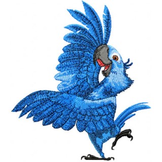 Blu  embroidery design - Embroidery Design