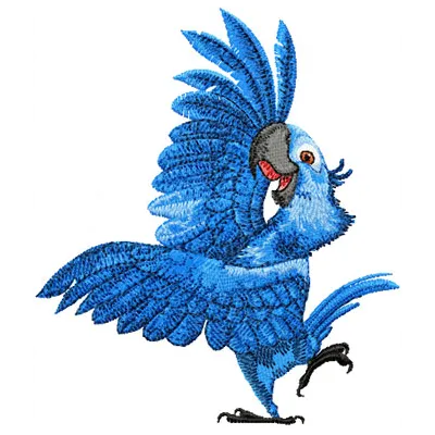 Blu Spix's Macaw Stitching Pattern for Bird Lovers