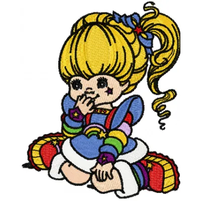 Rainbow Brite Dream embroidery design - Embroidery Design