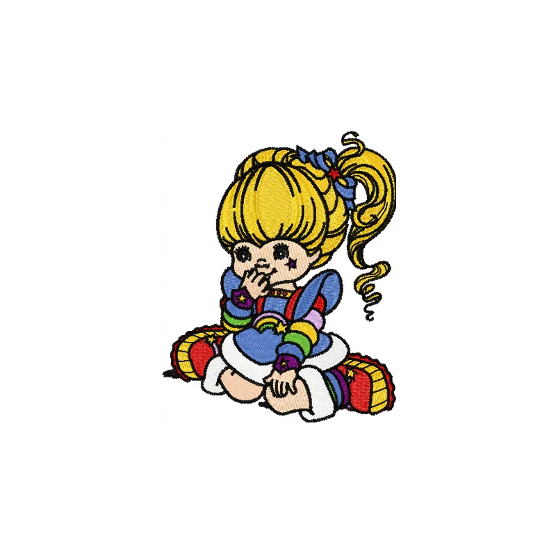 Rainbow Brite Dream embroidery design - Embroidery Design