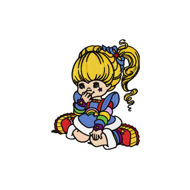 Rainbow Brite Dream embroidery design - Embroidery Design