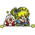Rainbow Brite and OJ  embroidery design - Embroidery Design