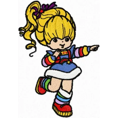 Rainbow Brite embroidery design - Embroidery Design