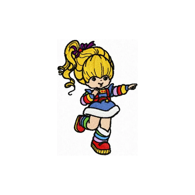 Rainbow Brite embroidery design - Embroidery Design