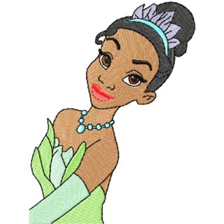 Tiana  embroidery design - Embroidery Design