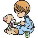 I Like This Time Precious Moments Embroidery Pattern