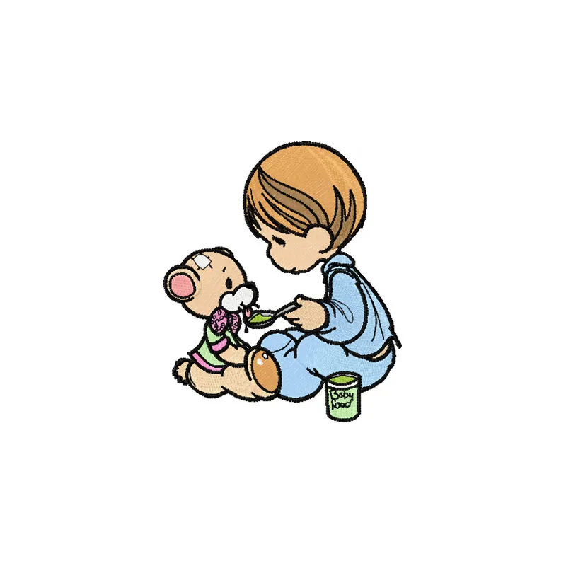 I Like This Time Precious Moments Embroidery Pattern