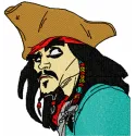 Jack Sparrow  embroidery design - Embroidery Design