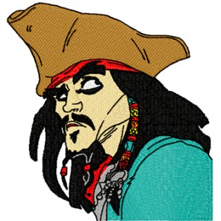 Jack Sparrow  embroidery design - Embroidery Design