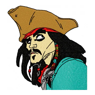 Jack Sparrow  embroidery design - Embroidery Design