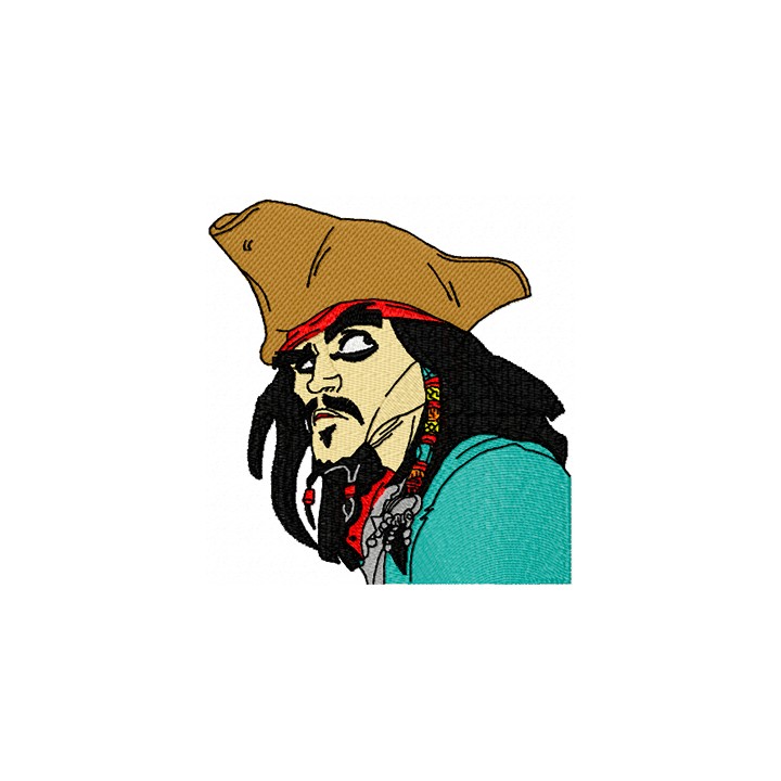 Jack Sparrow  embroidery design - Embroidery Design