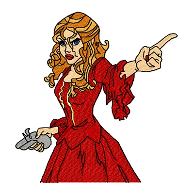 Elizabeth Swann embroidery design - Embroidery Design