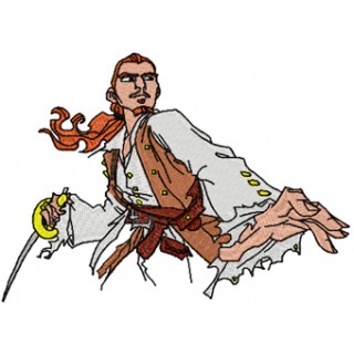 Will Turner with Sword embroidery design - Embroidery Design