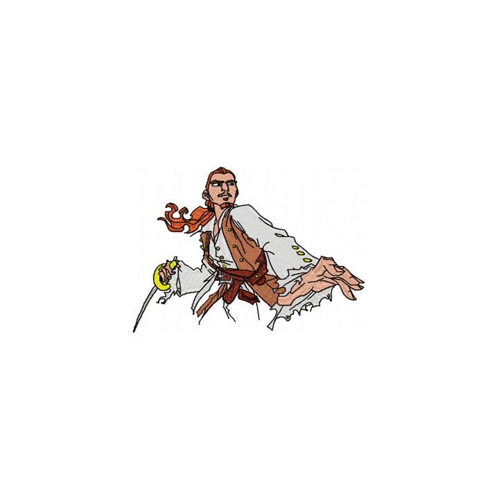 Will Turner with Sword embroidery design - Embroidery Design