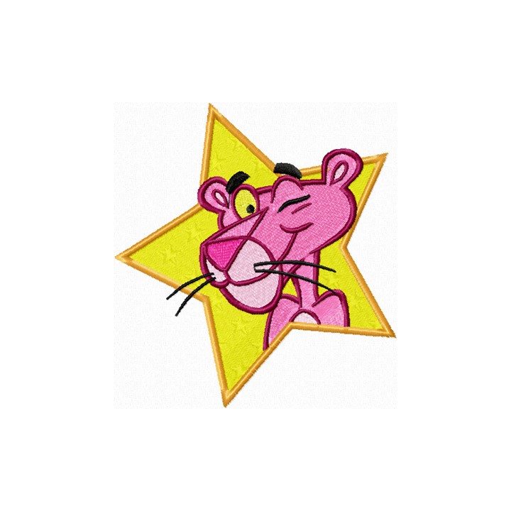 Pink Panther 3 embroidery design - Embroidery Design