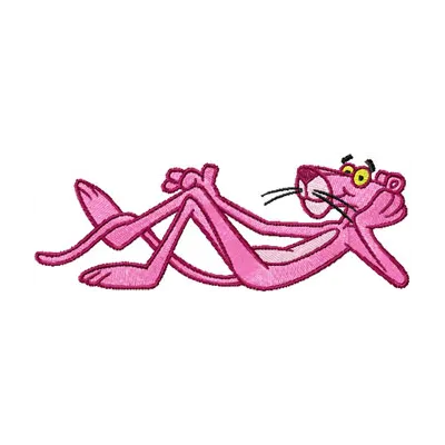 Pink Panther - Think Pink! embroidery design - Embroidery Design