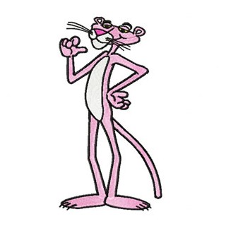 Pink Panther 1  embroidery design - Embroidery Design