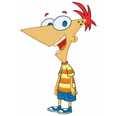 Phineas embroidery design - Embroidery Design