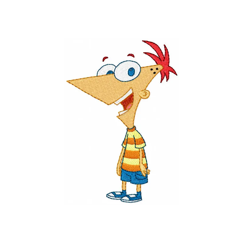 Phineas embroidery design - Embroidery Design